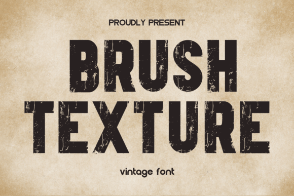 Brush Texture: A Bold Slab Serif Font for Creative Product Design