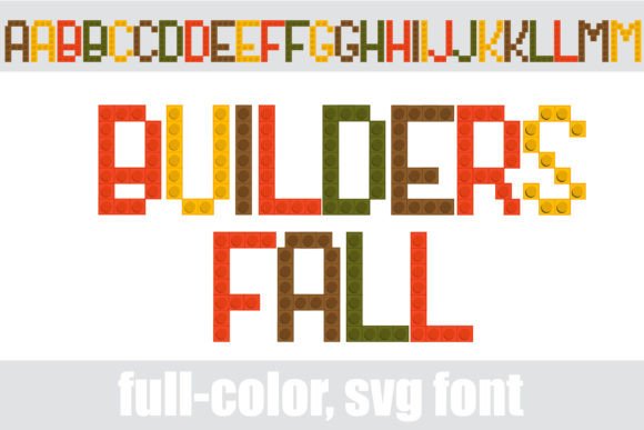 Builders Fall: A Colorful Font for Autumn-Inspired Branding