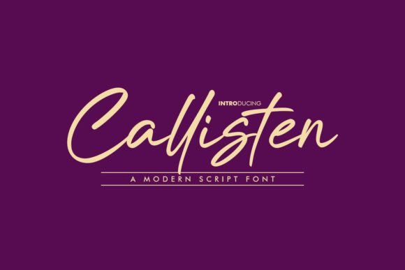 Callisten: A Script Font That Elevates Every Handmade Project