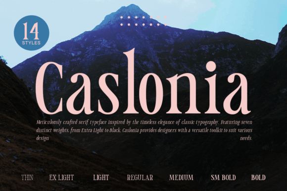 Caslonia: A Serif Font for Creative Crafters and Printables