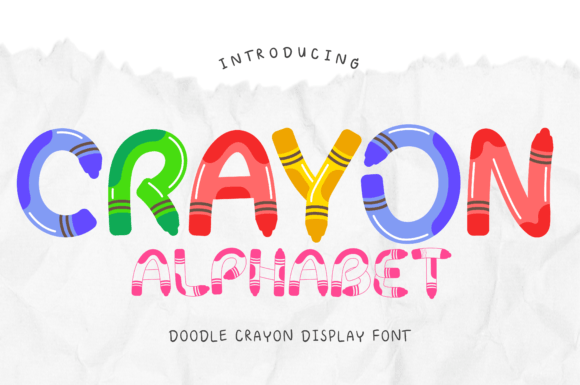 Crayon Alphabet: A Playful Font for Creative Designers