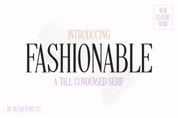Fashionable Font: A Stylish Serif for Designers