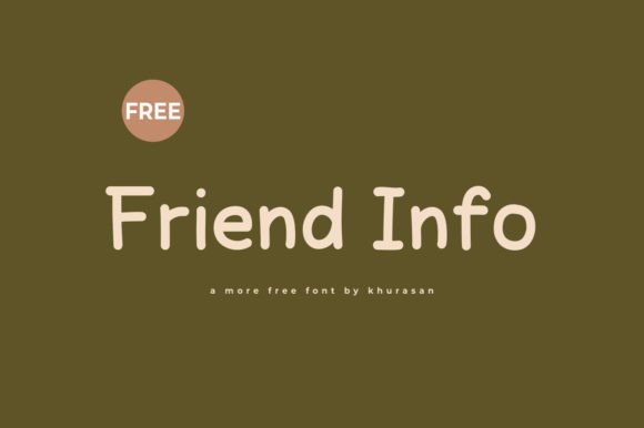 Friend Info: A Versatile Font for Creative Branding Projects