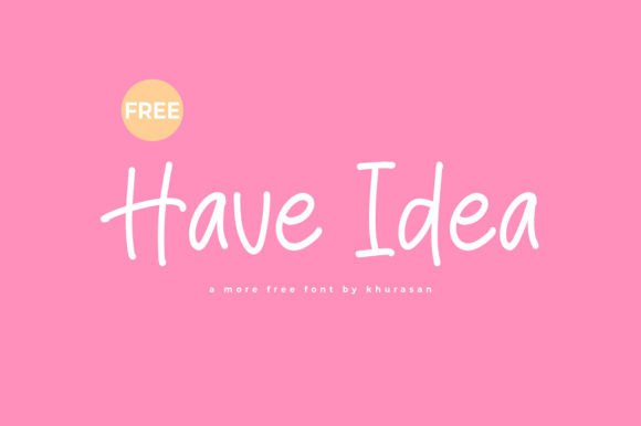 Have Idea: A Modern Handwriting Font for Web Design and Branding