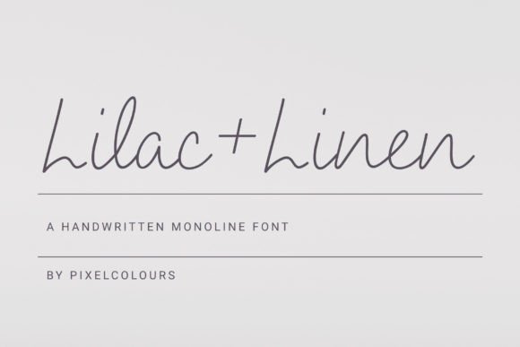 Lilac and Linen: A Script Font for Polished Branding