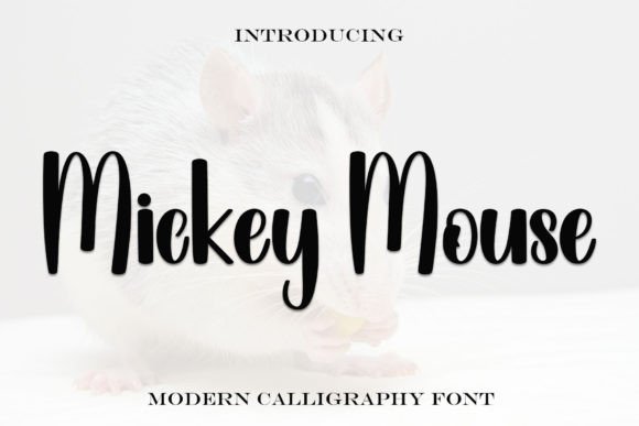 Mickey Mouse Font for Editorial Design and Creative Branding