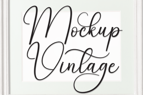 Mockup Vintage: A Timeless Script Font for Editorial Design