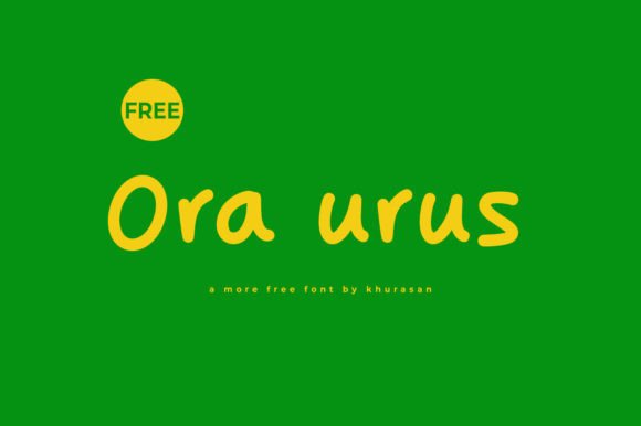 Ora Urus: A Handwritten Font for Creative Branding and Design Projects
