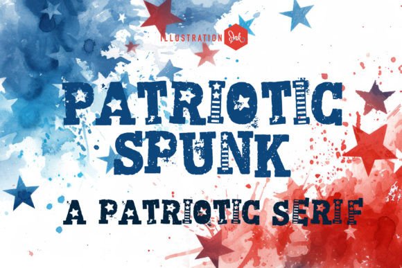 Patriotic Spunk: The Decorative Font That Elevates Your Brand