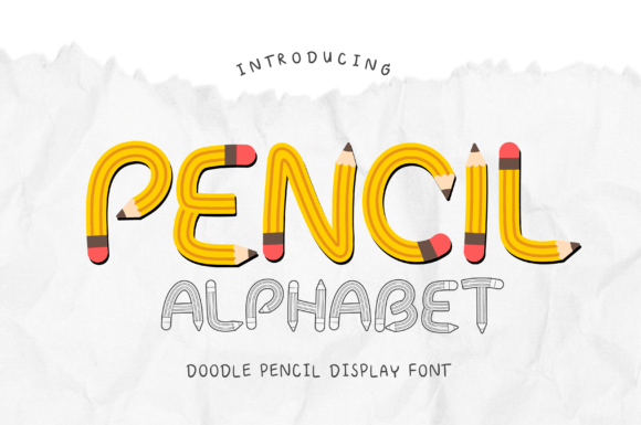 Pencil Alphabet: A Creative Font for Dynamic Branding and Campaign Design