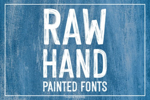 Raw Hand Painted: A Font for Creative Crafters and Printables