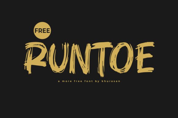 Runtoe: A Modern Brush Font for Dynamic Web Design