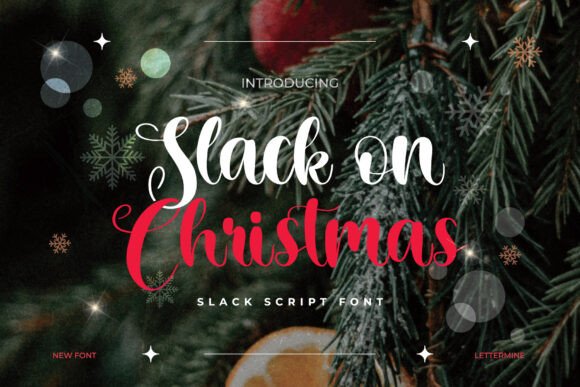 Slack on Christmas: A Script Font That Elevates Every Design