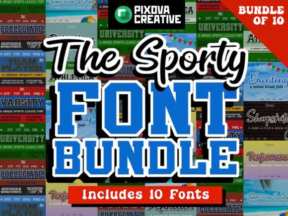 Sport Bundle: The Serif Font Set for Creative Crafters and Product Makers