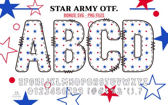 Star Army Font for Bold Campaigns and Branding