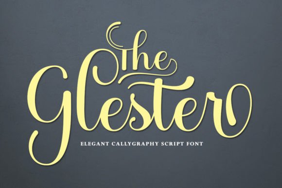 The Glester: A Script Font for Elegant Branding and Creative Design